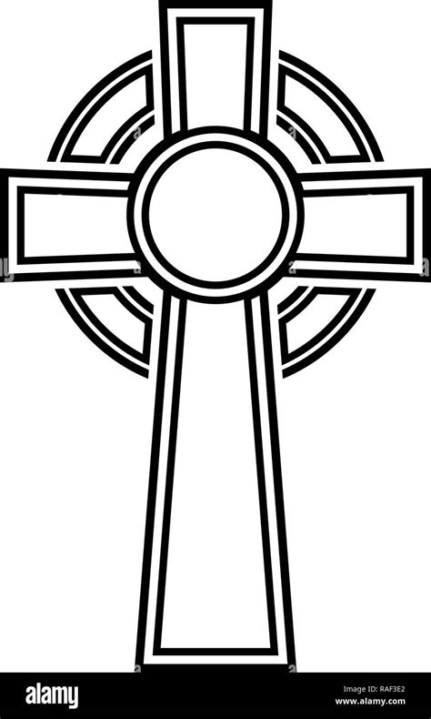 Cool Celtic Cross Outline