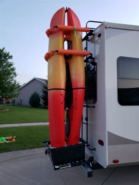 Custom Kayak Rack on camper 4 | Camper trailer remodel, Kayak rack, Kayak storage