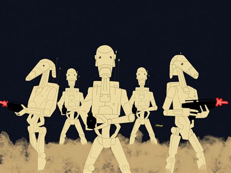 Star Wars Fan Art - B1 Battle Droids Poster by NiallNorwood66 on DeviantArt