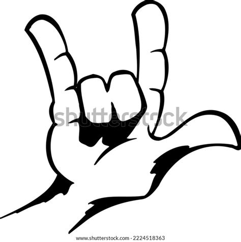 Love Hand Sign Vector Illustration Stock Vector Royalty Free