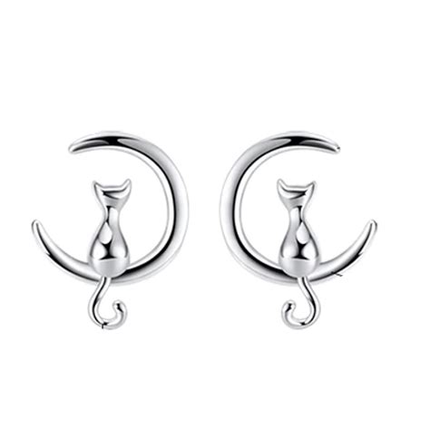 Aretes De Gato Plata 925 Joyería Fina Para Mujer En México SKÖN