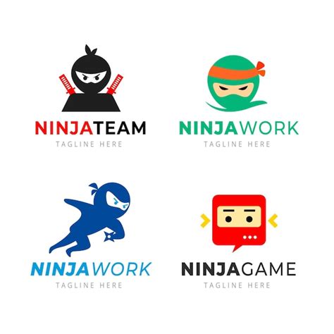 Ninja Games Logo Template Desain Vektor Lambang Konsep Desain Simbol Porn Sex Picture