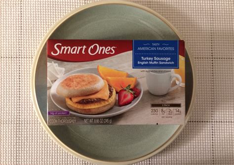 Smart Ones Turkey Sausage English Muffin Sandwich Review – Freezer Meal ...