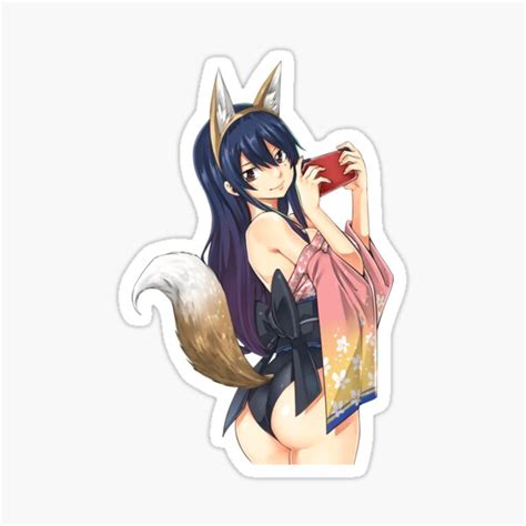 Sexy Fox Homura Kougetsu Kimono Edens Zero Anime Sticker For Sale