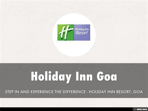 Holiday Inn Goa | PPT