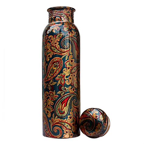 Printed Copper Water Bottle Ample Royal