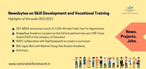 Newsbytes On Skill Development And Vocational Training 05012021