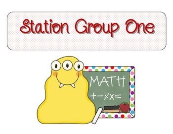 Math Center Labels by Always Love Learning | Teachers Pay Teachers