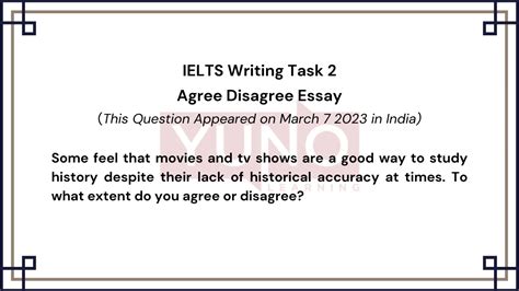 7 March 2023 IELTS Agree Disagree Essay On Movies