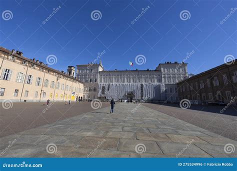 View of Royal Palace of Torino (Turin), Italy Editorial Photo - Image ...