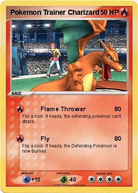 Pokémon Pokemon Trainer Charizard Flame Thrower My Pokemon Card