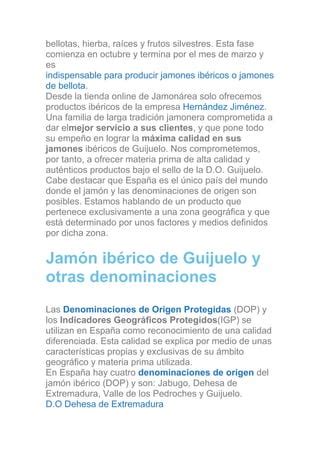 Origen Jam N De Guijuelo Pdf