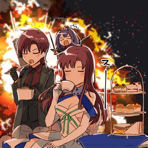 【fgo】戦闘最先線で牛丼を食うバゼットとティーパーティー開いてるマナナン