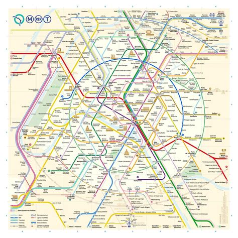 Parigi treno mappa - mappa del Treno Paris (Île-de-France - Francia)