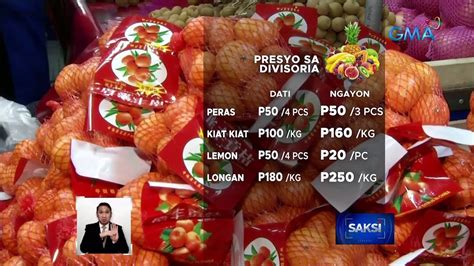 Presyo Ng Mga Prutas Sa Divisoria Tumaas Na Inaasahang Magmamahal Pa