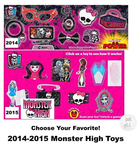 Mcdonalds Happy Meal Toys Monster High