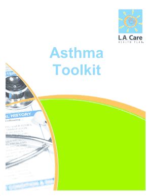 Fillable Online Asthma Toolkit LA Care Health Plan Fax Email Print