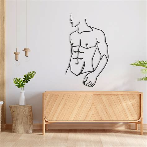 Metal Wall Decor Metal Men Body Wall Decor Metal Nude Male Wall Art