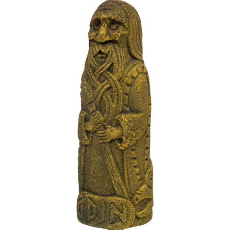 Odin Norse God Hand Carved Stone Statue Asatru Gods