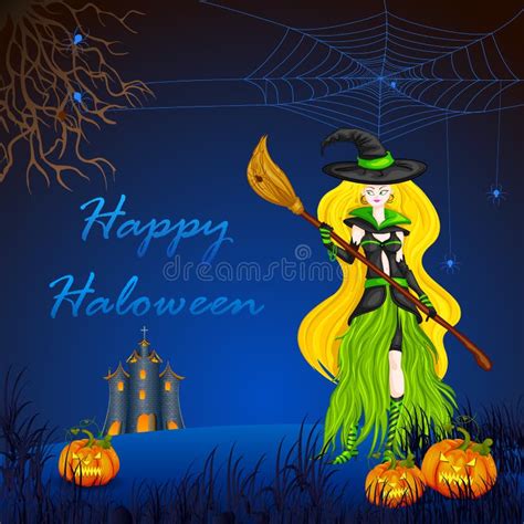 Halloween Witch Stock Vector Illustration Of Mystery 34298430