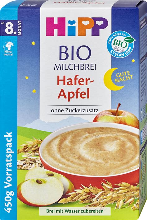 Hipp Bio Milchbrei Gute Nacht Hafer Apfel G Dm Dauerpreis