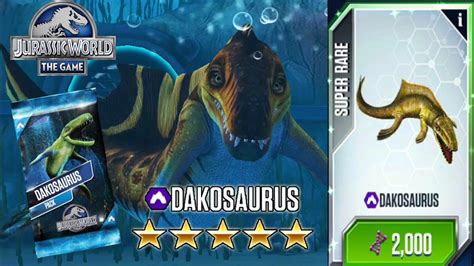 Dakosaurus Max Level Jurassic World The Game YouTube