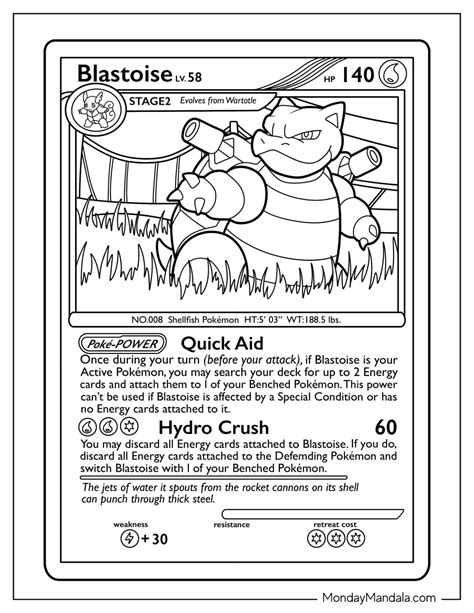 20 Blastoise Coloring Pages Free Pdf Printables