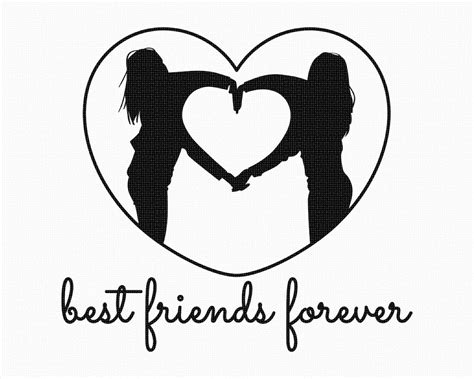 Bff Svg Best Friends Forever Clipart Besties for Resties - Etsy