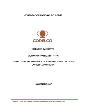 Fillable Online Resumen De Resultados Seat Unidad De Negocios Cobre