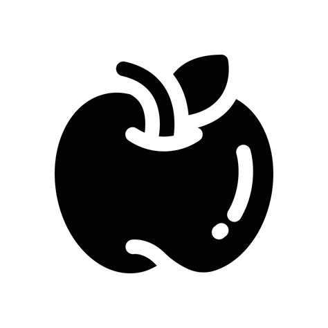 apple glyph icon. Strong and solid icon for websites, mobile interfaces