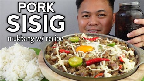 Pork Sisig Indoor Cooking Mukbang Philippines Youtube