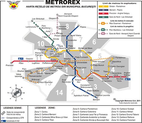 Harta metrou, harta Bucuresti cu statii metrorex