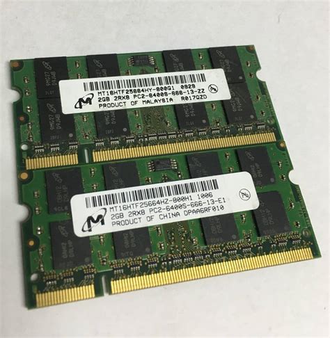 Yahooオークション Pc2 ノート用ddr2 メモリ Micron 2gb 2rx8 Pc2 6