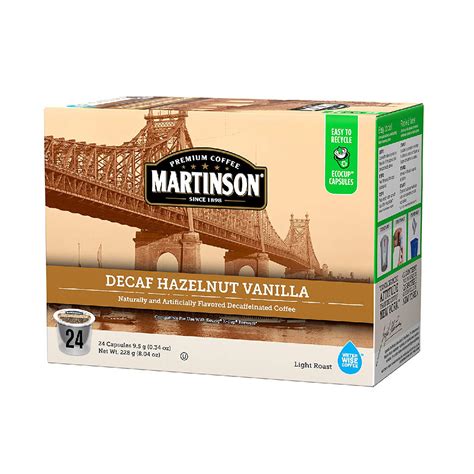 Martinson Coffee Decaf Hazelnut Vanilla Single Serve Pods (Case of 96) – Home Coffee Solutions