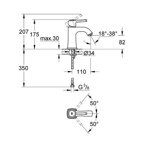 Grohe Grandera Single Lever M Size Basin Mixer Tap Ig Banyo