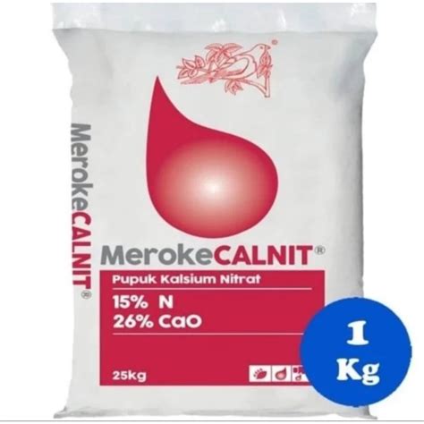 Jual Pupuk Meroke Calnit Kg Kemasan Pabrik Kalsium Nitra Hidroponik