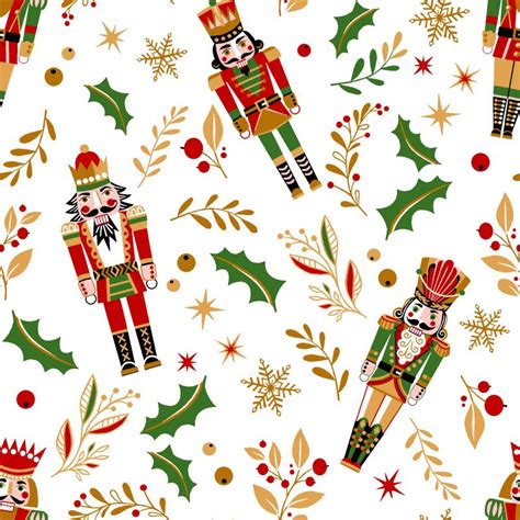 Tissu de Noël motif casse noisette nutcracker coton