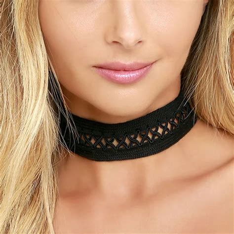 Aliexpress Buy New Stylish Sexy Women S Black Lace Choker