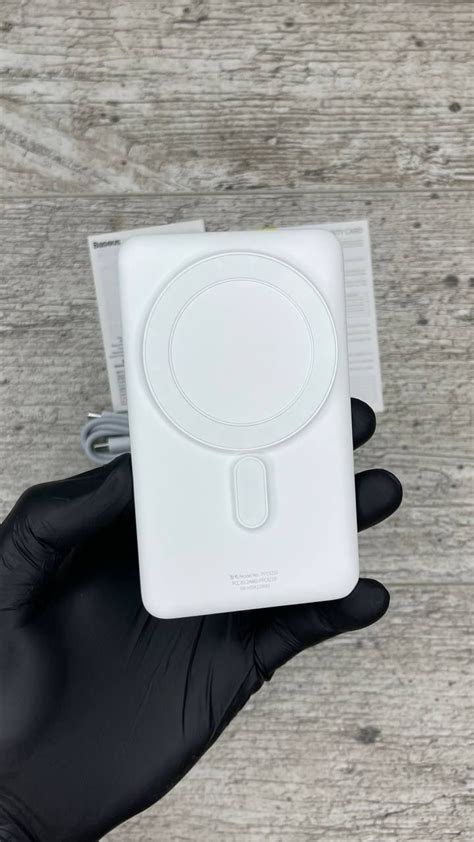 Портативний акумулятор павербанк для Айфон з Магсейф Baseus magsafe: 1 ...