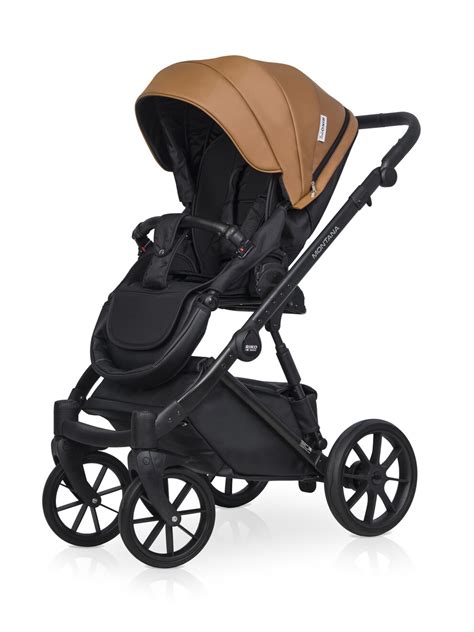 Коляска riko basic montana ecco 2 в 1 цвет 18 caramel (карамель ...