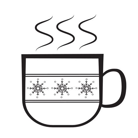 Cute Winter Mug With Hot Drinks In Doodle Style 14491457 Vector Art At Vecteezy