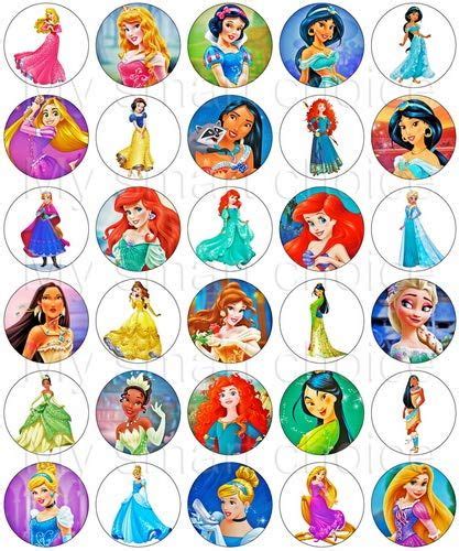 Disney Princess 3d Cupcake Toppers Edible Images 653 Artofit