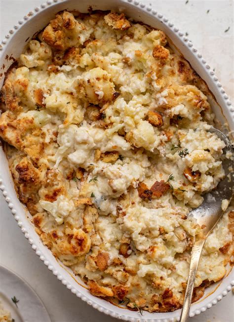 Cauliflower Gratin With Smoked Gruyere And Dijon Breadcrumbs