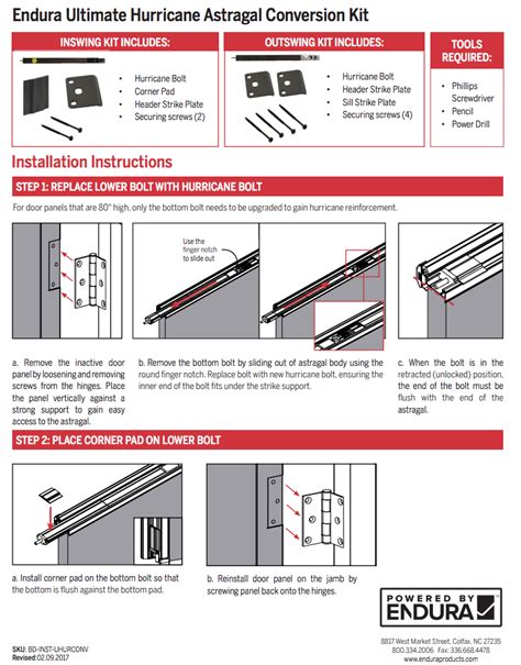 How Do I Install The Endura Ultimate Hurricane Astragal Conversion Kit