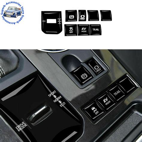 8p For Toyota Highlander 2020 2021 2022 Black Central Console Center Console Gear Shift Button