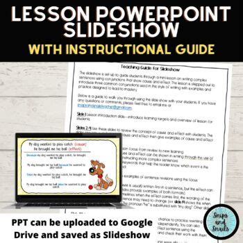 Subordinating Conjunctions To Show Cause And Effect Lesson And Worksheets