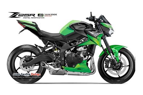 Rendering Kawasaki Z25R Versi Naked ZX 25R