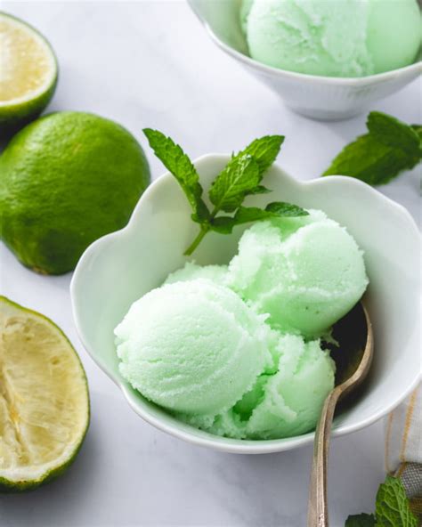 Homemade Lime Sherbet A Couple Cooks