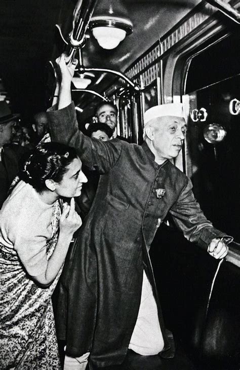 Jawaharlal Nehru and Indira Gandhi on the Moscow Subway, USSR - 1955 ...