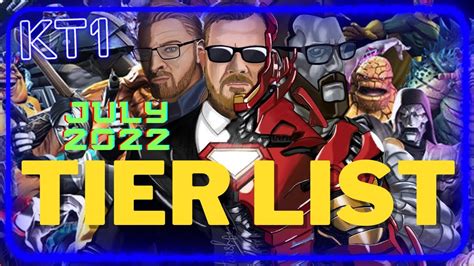 July 2022 Updated Tier List Mcoc Champion Ranking Youtube